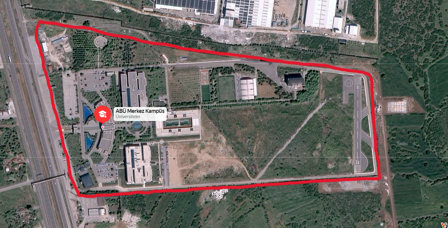 Antalya Bilim Üniversitesi Uydu Görüntüsü