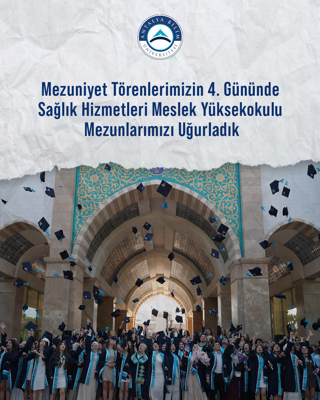 Graduates of the Faculty of Fine Arts and Architecture and the Faculty of Health Sciences Bid Farewell on the Third Day of Our Graduation Ceremonies