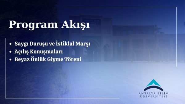 Diş Hekimliği Fakültesi Beyaz Önlük Giyme Töreni