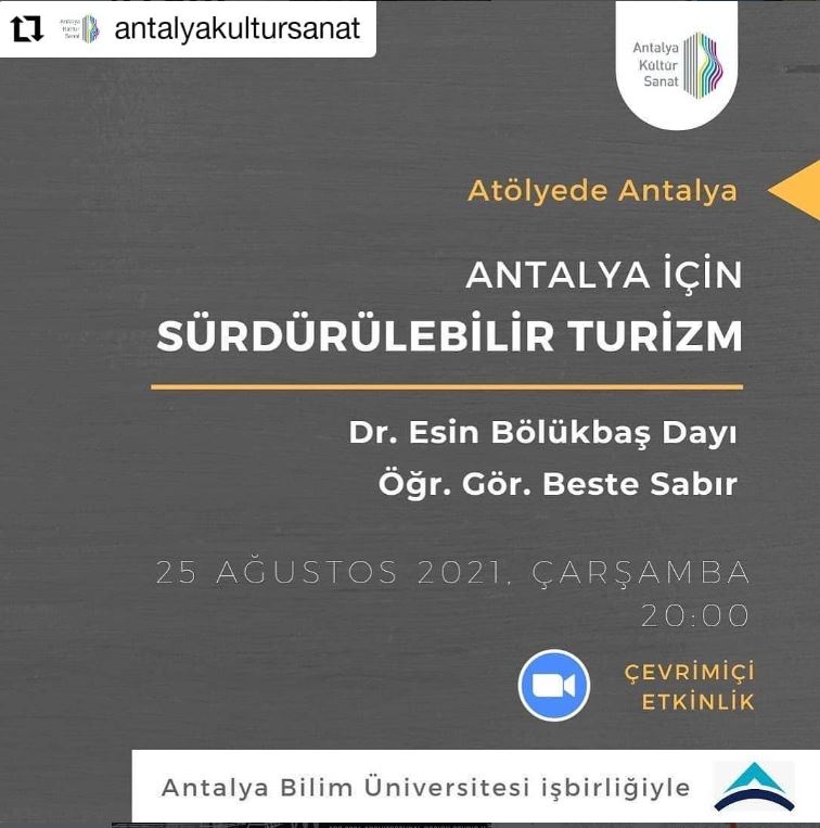 Sustainable Tourism for Antalya (25.08.2021)