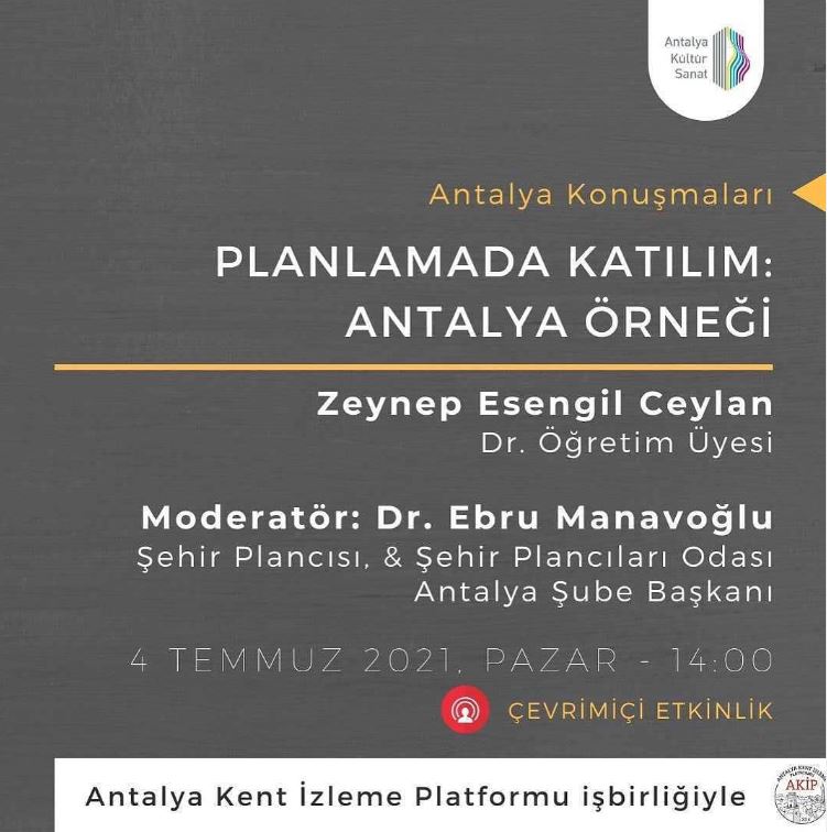 Participation in Planning - The Antalya Example (04.07.2021)