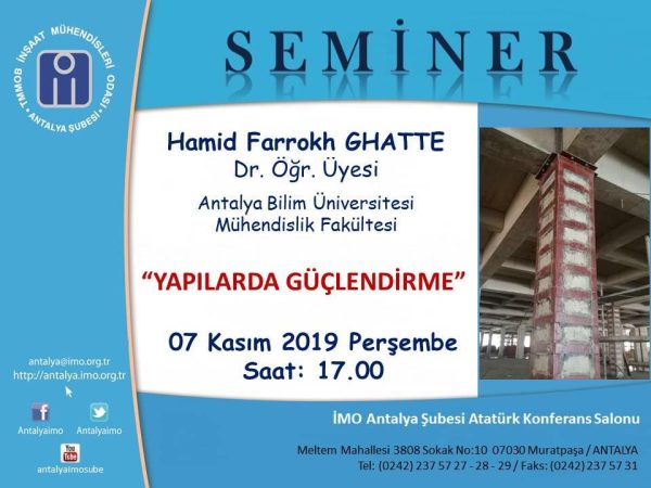 Yapılarda Güçlendirme Semineri