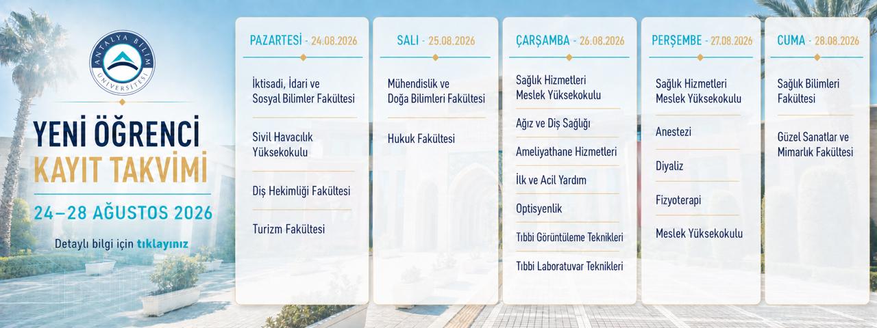 KAYIT TAKVİMİ