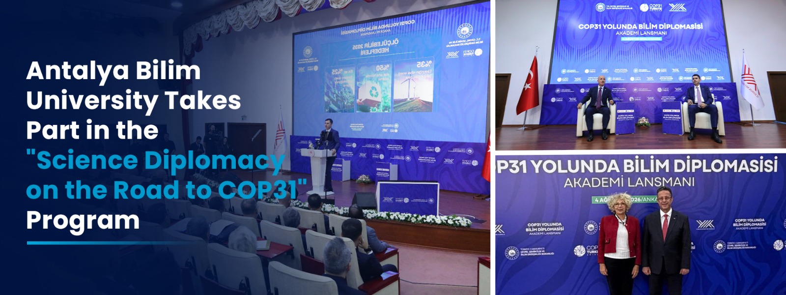 Antalya Bilim University Takes Part in the "Science Diplomacy on the Road to COP31" Program