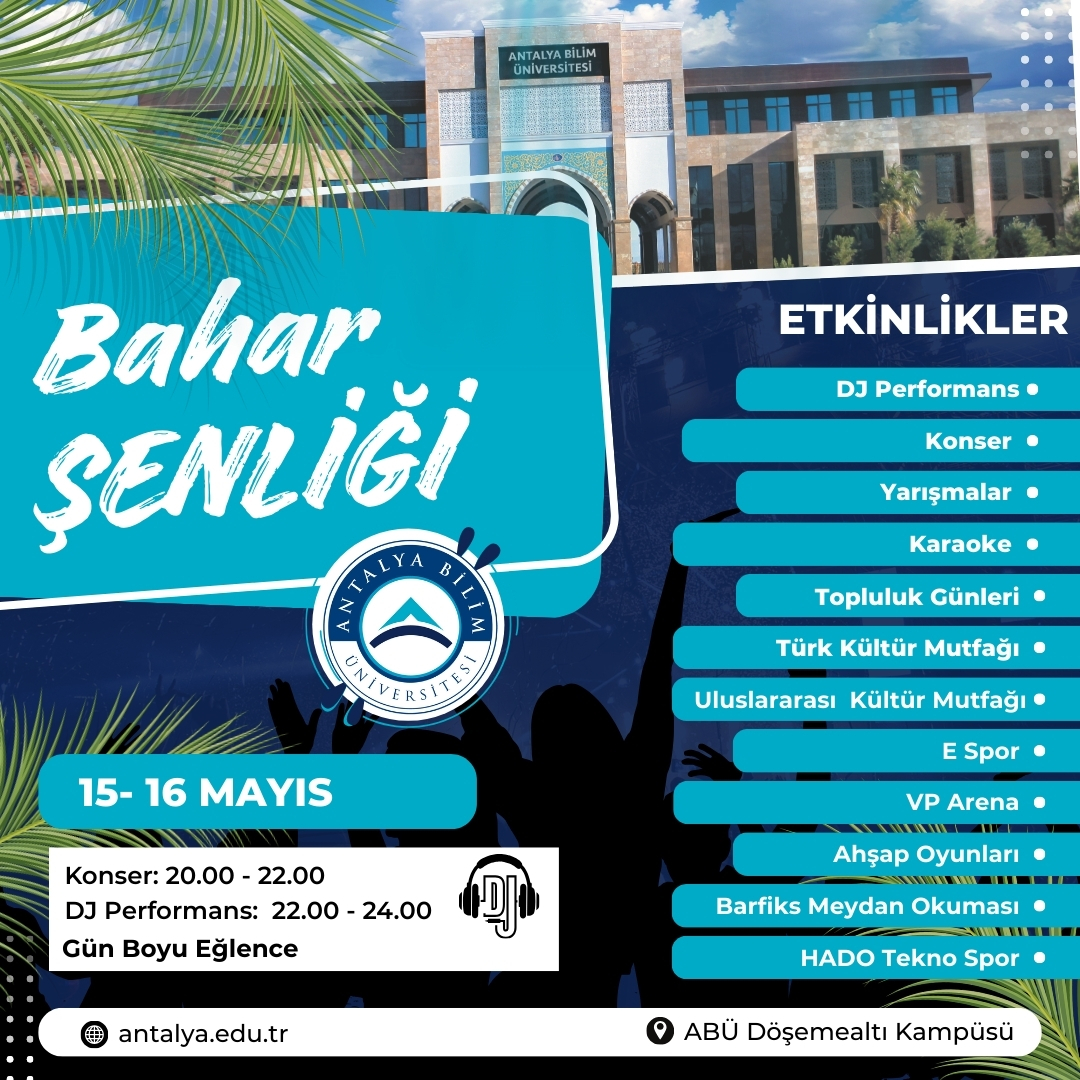 15 - 16 Mayıs Bahar Şenliği Başlıyor