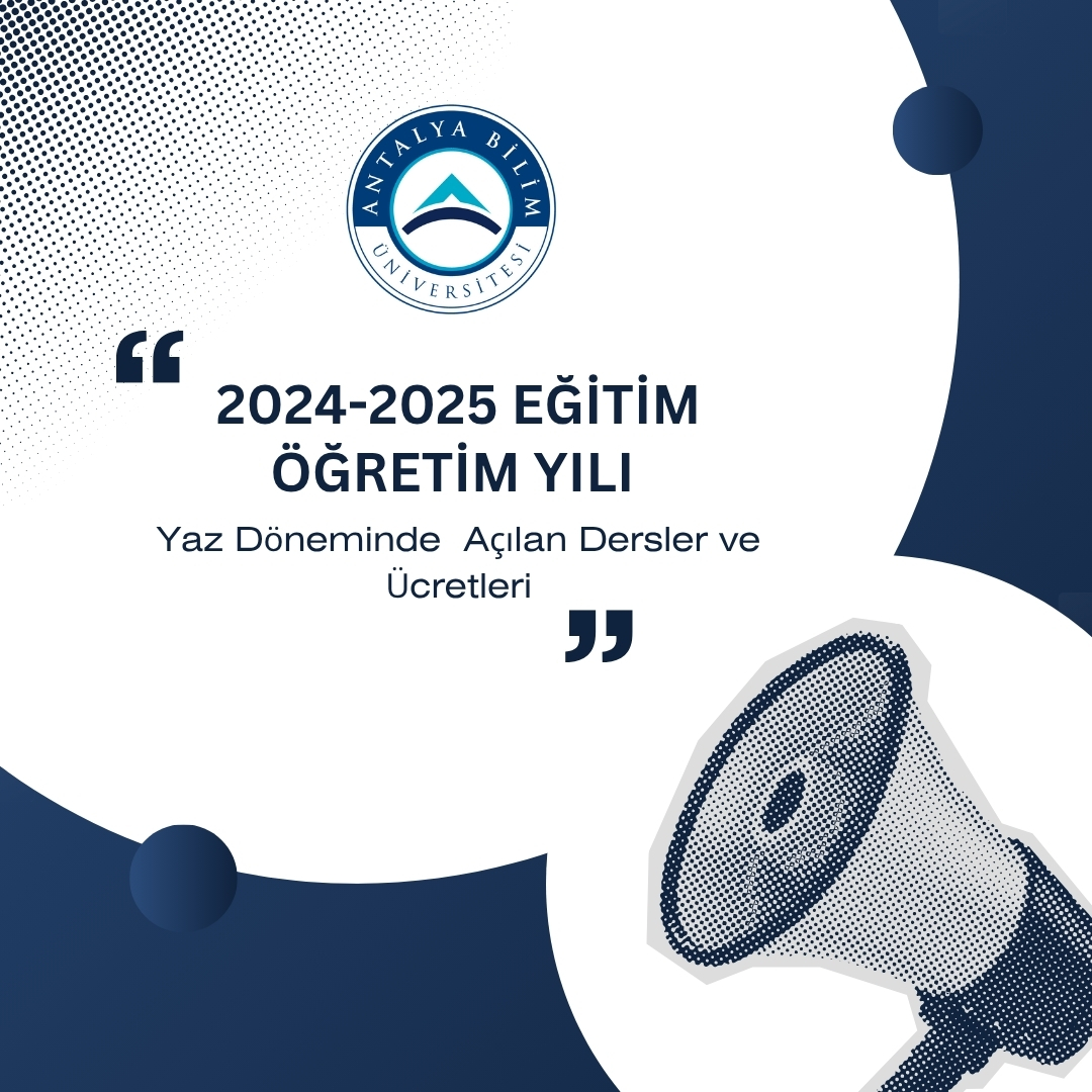 2024 - 2025 Yaz Okulu Dersleri ve Ücretleri Açıklandı!