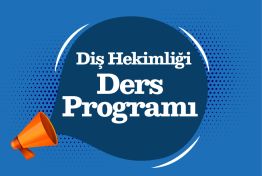 2025-2026 Diş Hekimliği Güz Dönemi Ders Programı