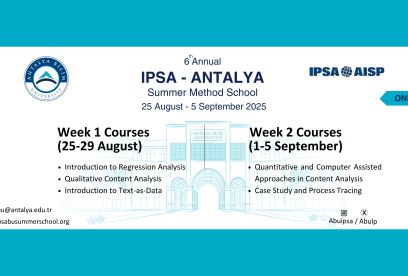 6. IPSA-Antalya Yaz Okulu Başarıyla Tamamlandı