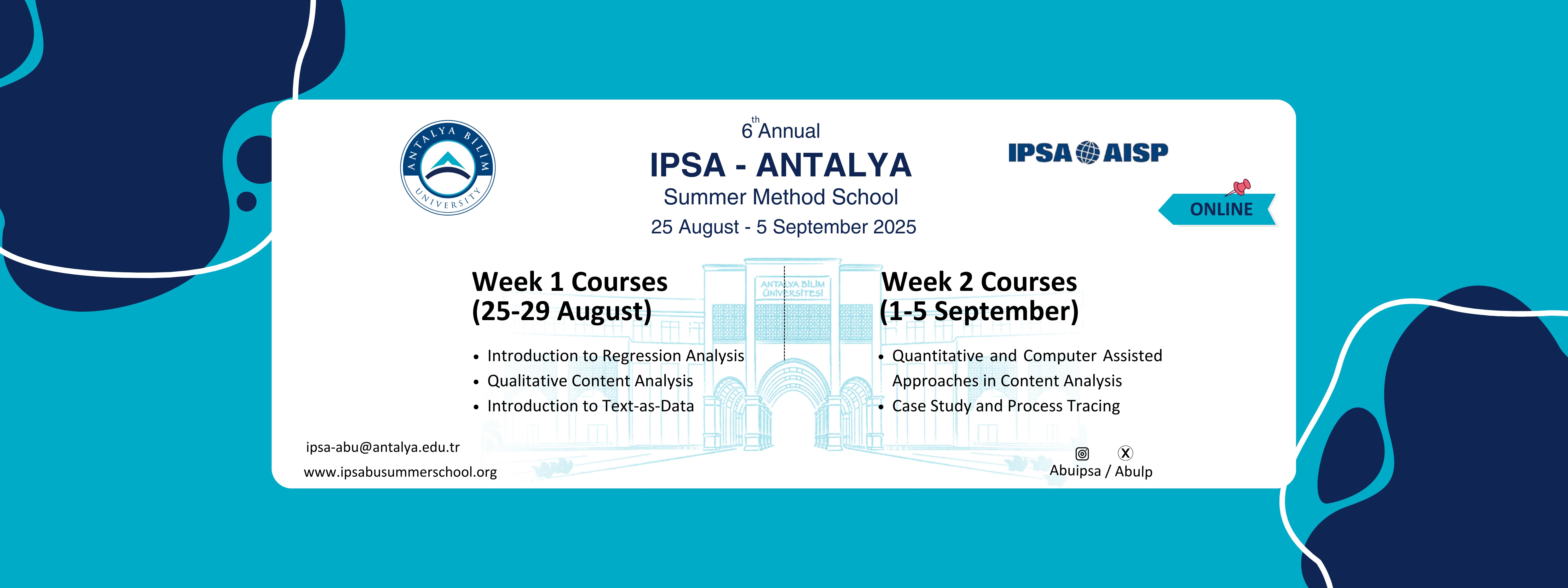 6. IPSA-Antalya Yaz Okulu Başarıyla Tamamlandı
