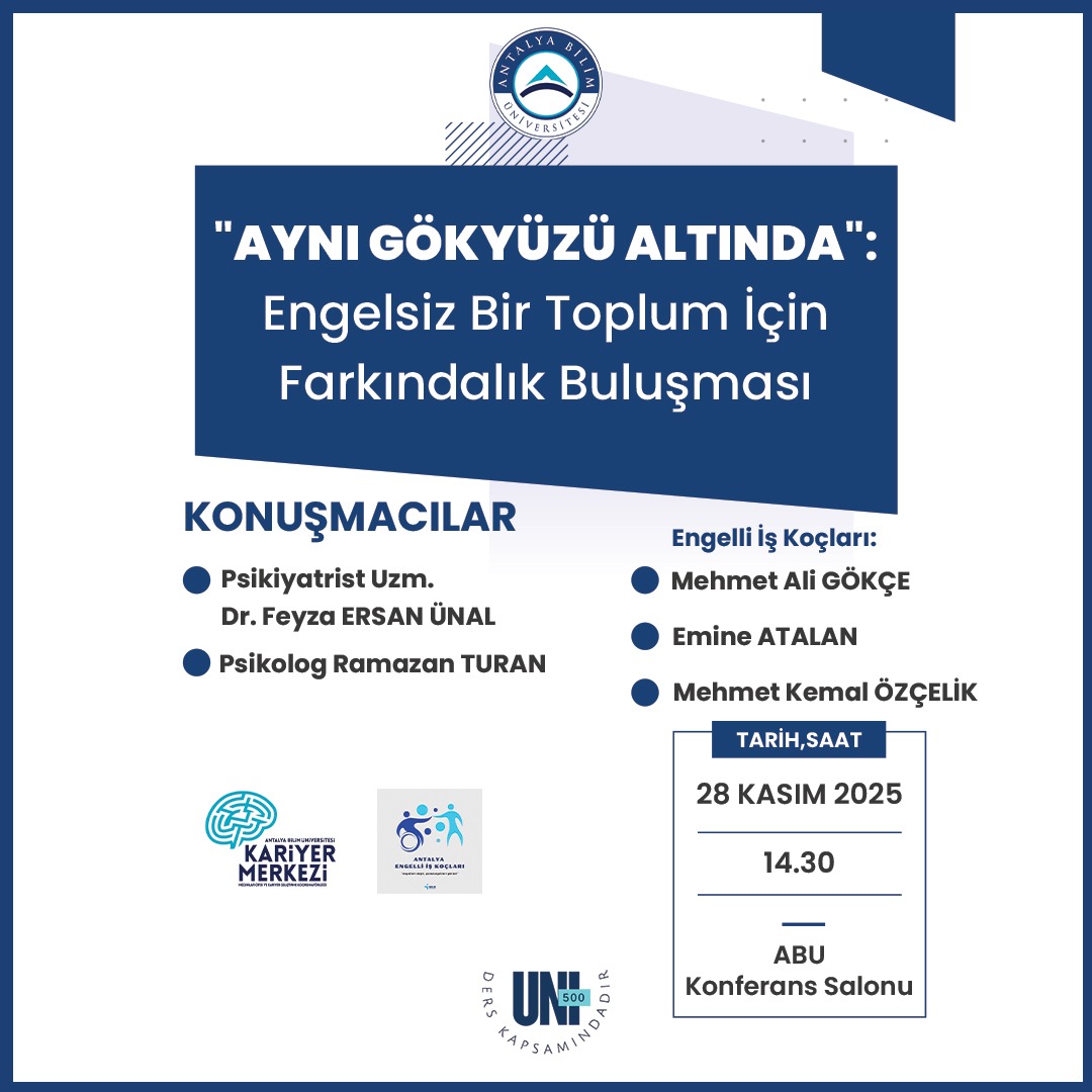 "Aynı Gökyüzü Altında" Engelsiz Bir Toplum İçin Farkındalık Buluşması