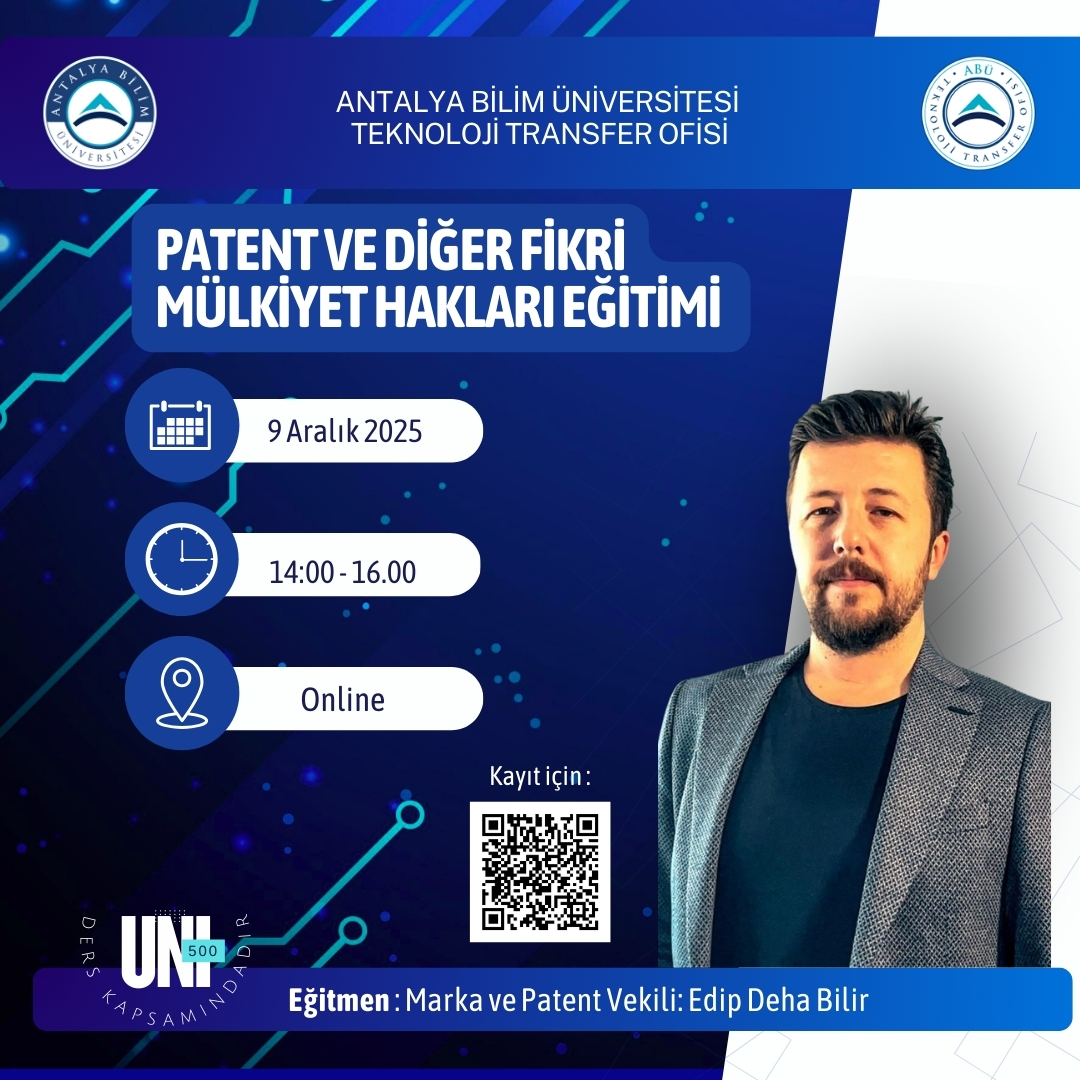 Patent ve Diğer Fikri Mülkiyet Hakları Eğitimi