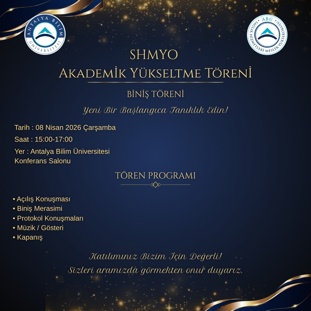 SHMYO Akademik Yükseltme Töreni