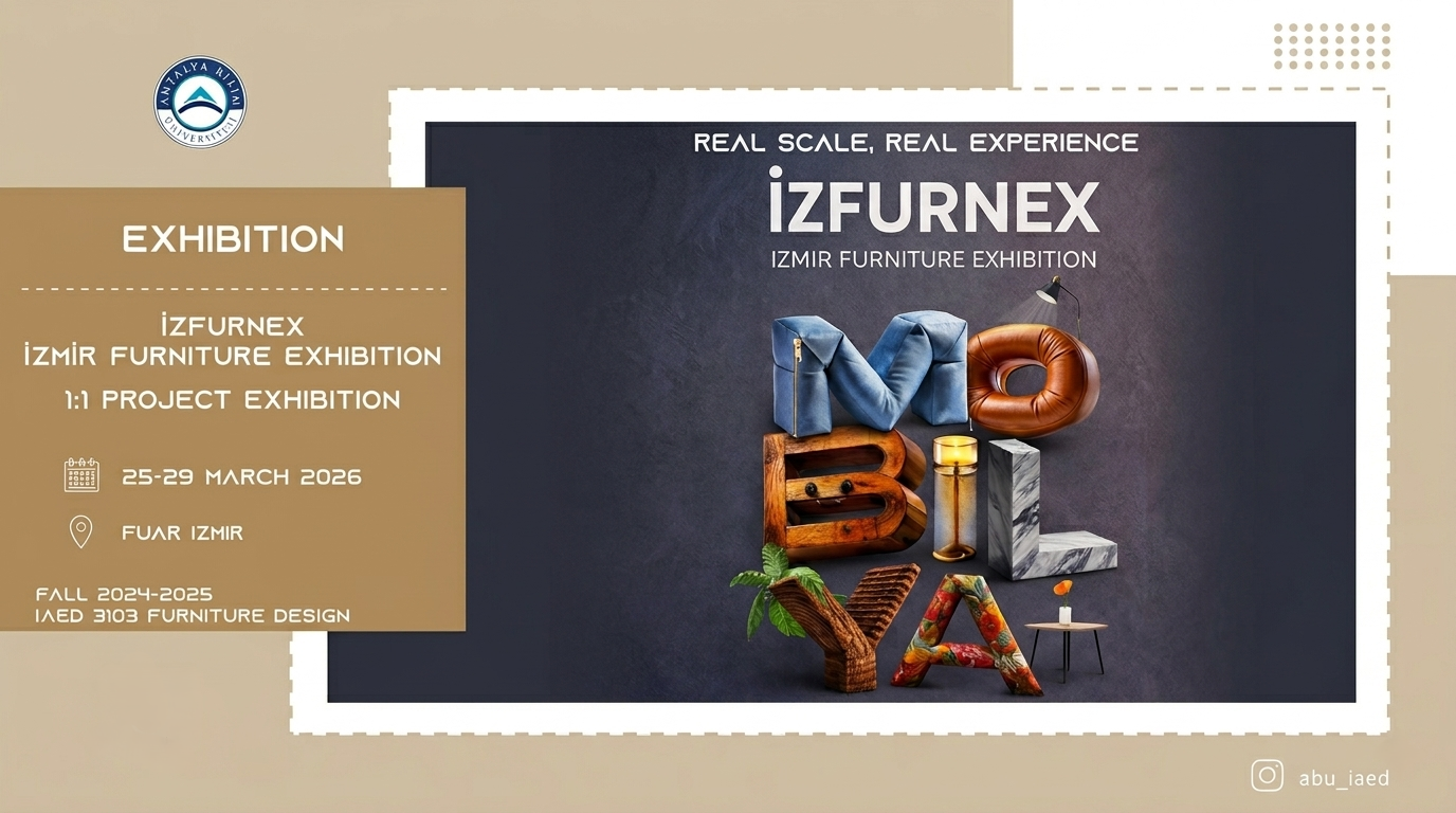ABU’s Young Designers Drew Great Attention at IZFURNEX İzmir Fair