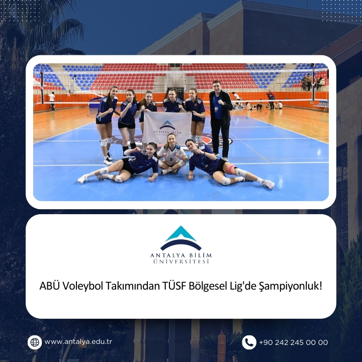 ABÜ Voleybol Takımından TÜSF Bölgesel Lig'de Şampiyonluk!