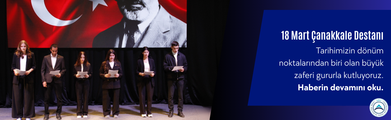 Antalya Bilim Üniversitesi'nde 12 Mart ve 18 Mart Anma Programı Düzenlendi