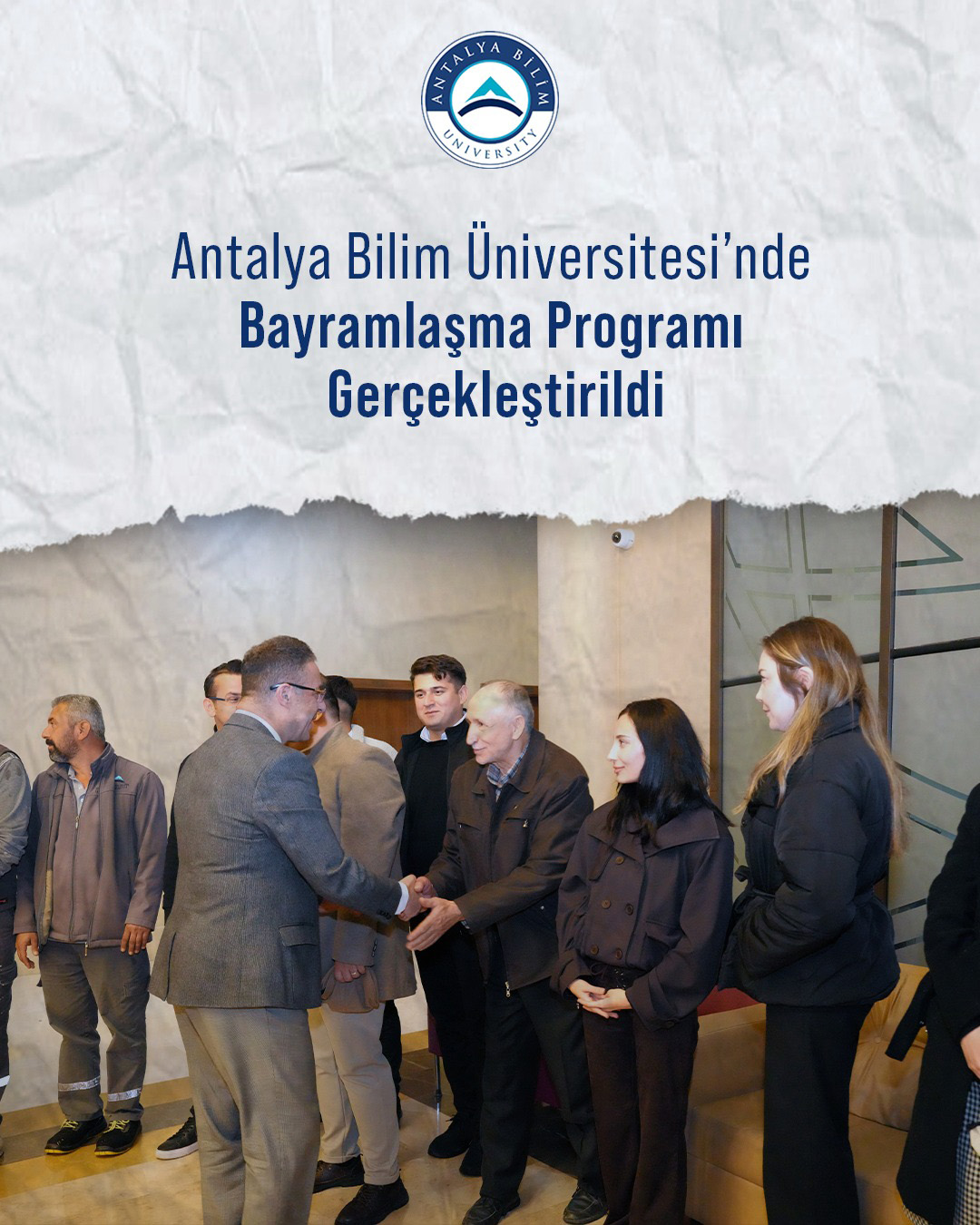 Antalya Bilim Üniversitesi’nde Bayramlaşma Programı Gerçekleştirildi