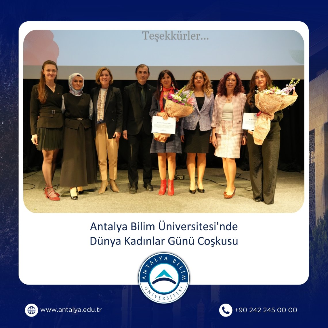 Antalya Bilim Üniversitesi'nde Dünya Kadınlar Günü Coşkusu