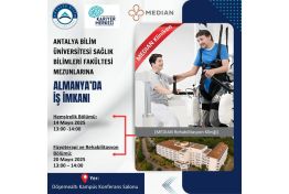 Antalya Bilim Üniversitesi Sağlık Bilimleri Fakültesi Mezunlarına Almanya'da İş İmkanı