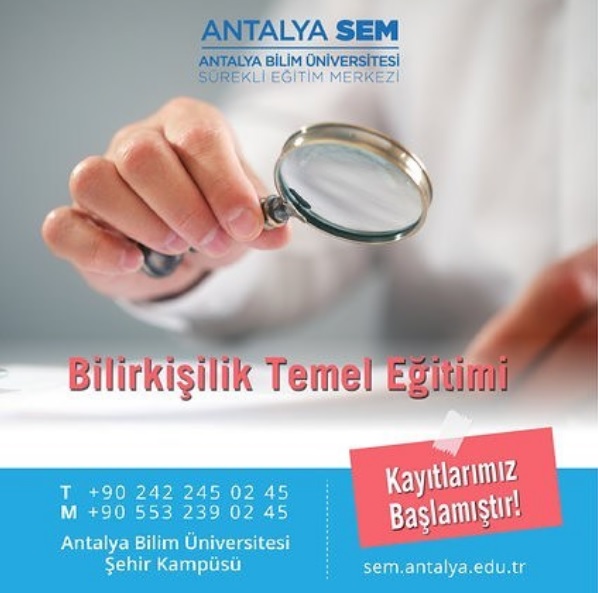 Antalya Bilim Üniversitesi Sem'de Bilirkişilik Eğitimi Başlıyor!