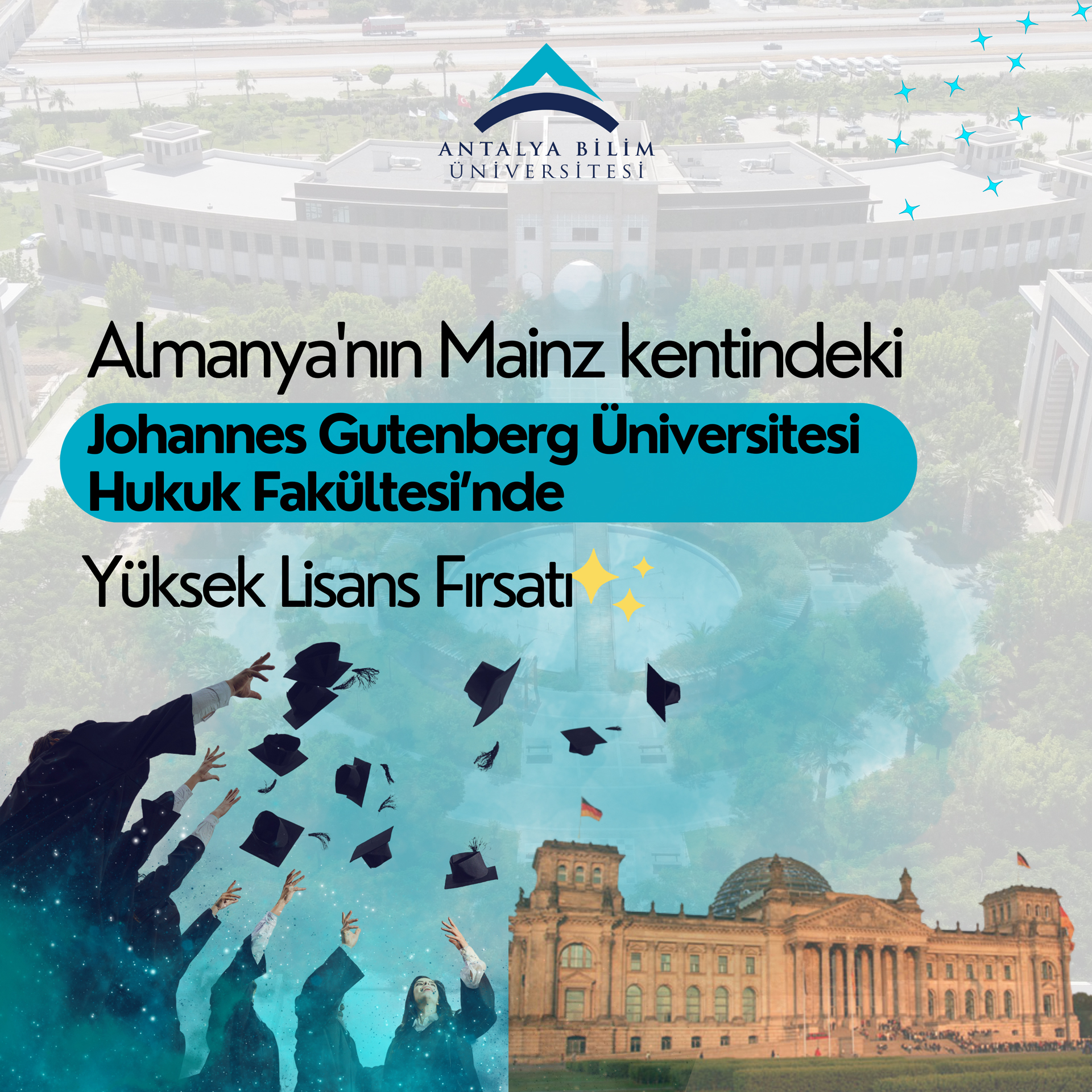 Antalya Bilim University Offers an Exciting Opportunity for Law Graduates: Scholarship for Master’s Studies at Johannes Gutenberg University in Mainz, Germany