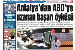 Antalya'dan ABD'ye uzanan başarı öyküsü