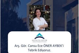 Arş. Gör. Cansu Ece Öner Aybek'in Makalesi "International Journal of Gastronomy and Food Science" Dergisinde Yayınlandı