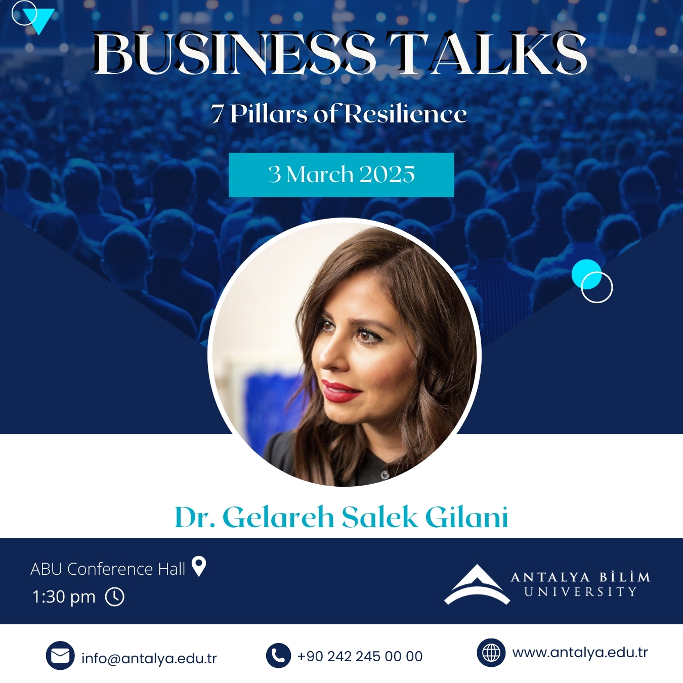 “BUSINESS TALKS” Etkinliği Kapsamında “7 Pillars of Resilience” Başlıklı Seminer Gerçekleştirildi