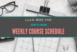 College of Tourism Weekly Schedule