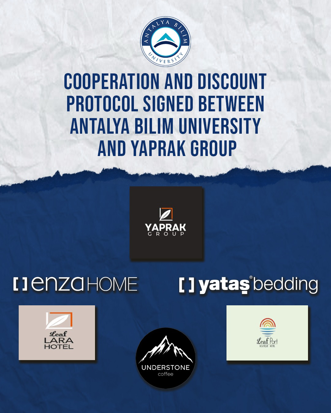 Cooperation and Discount Protocol Signed Between Antalya Bilim University and Yaprak Group