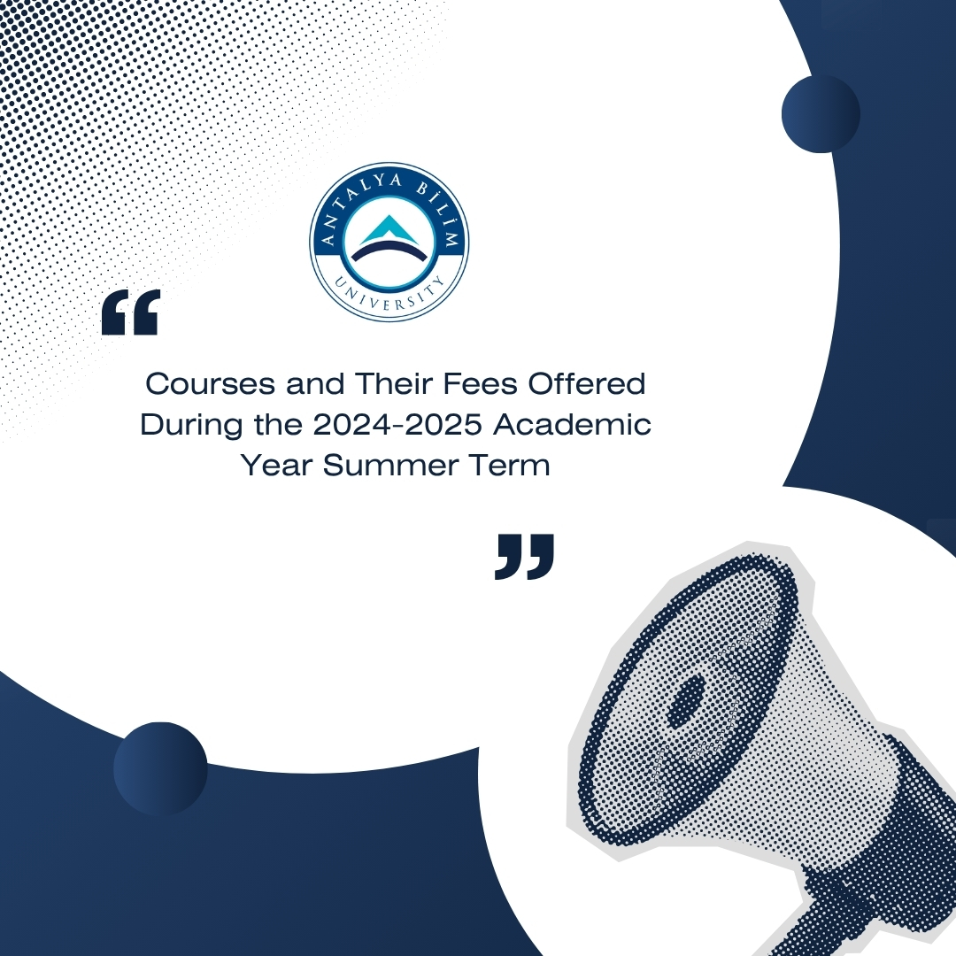 Courses and Their Fees Offered During the 2024-2025 Academic Year Summer Term!