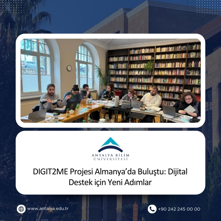 DIGIT2ME Projesi Almanya’da Buluştu: Dijital Destek için Yeni Adımlar