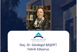 Doç. Dr. Gözdegül BAŞER'in Akademik Başarısı