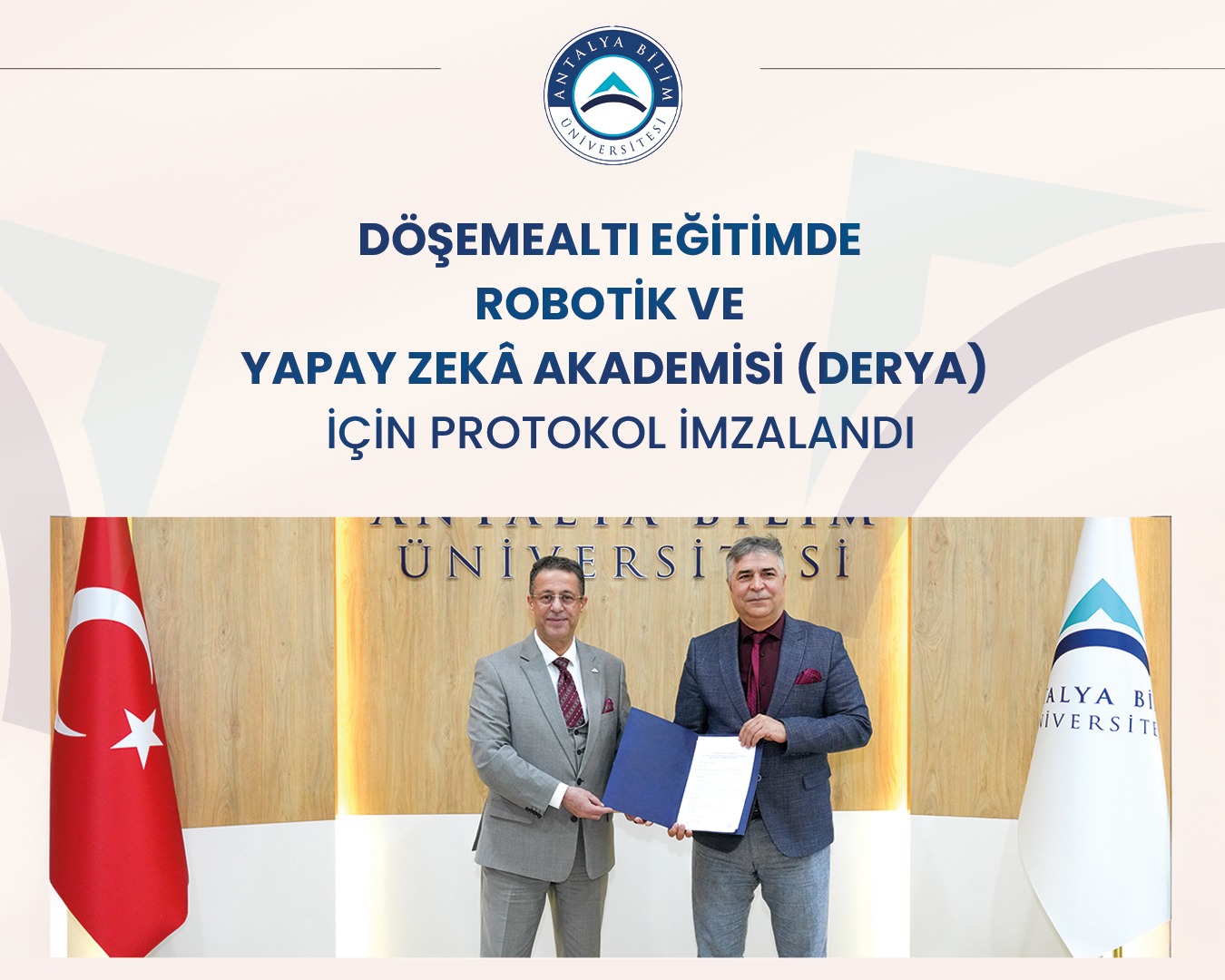Döşemealtı Kaymakamlığı ile Antalya Bilim Üniversitesi, DERYA Projesi İçin Stratejik İş Birliği Protokolü İmzaladı