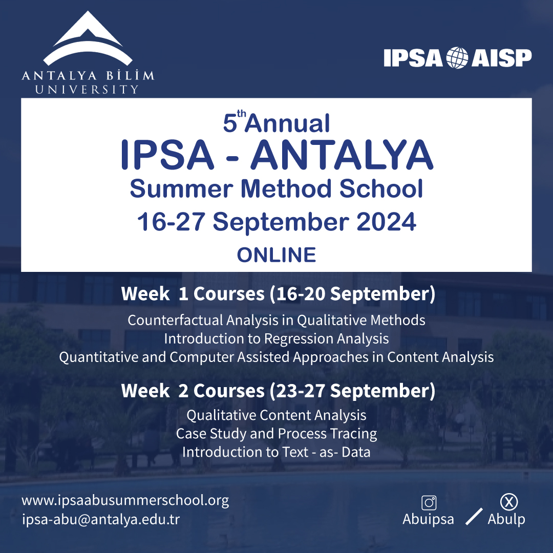 IPSA-Antalya Summer Method School