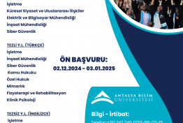 Lisasansüstü Eğitim Enstitüsü Programlarına Başvurular Başlıyor!