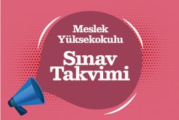 Meslek Yüksekokulu 2024-2025 Güz Dönemi Ara Sınav Takvimi