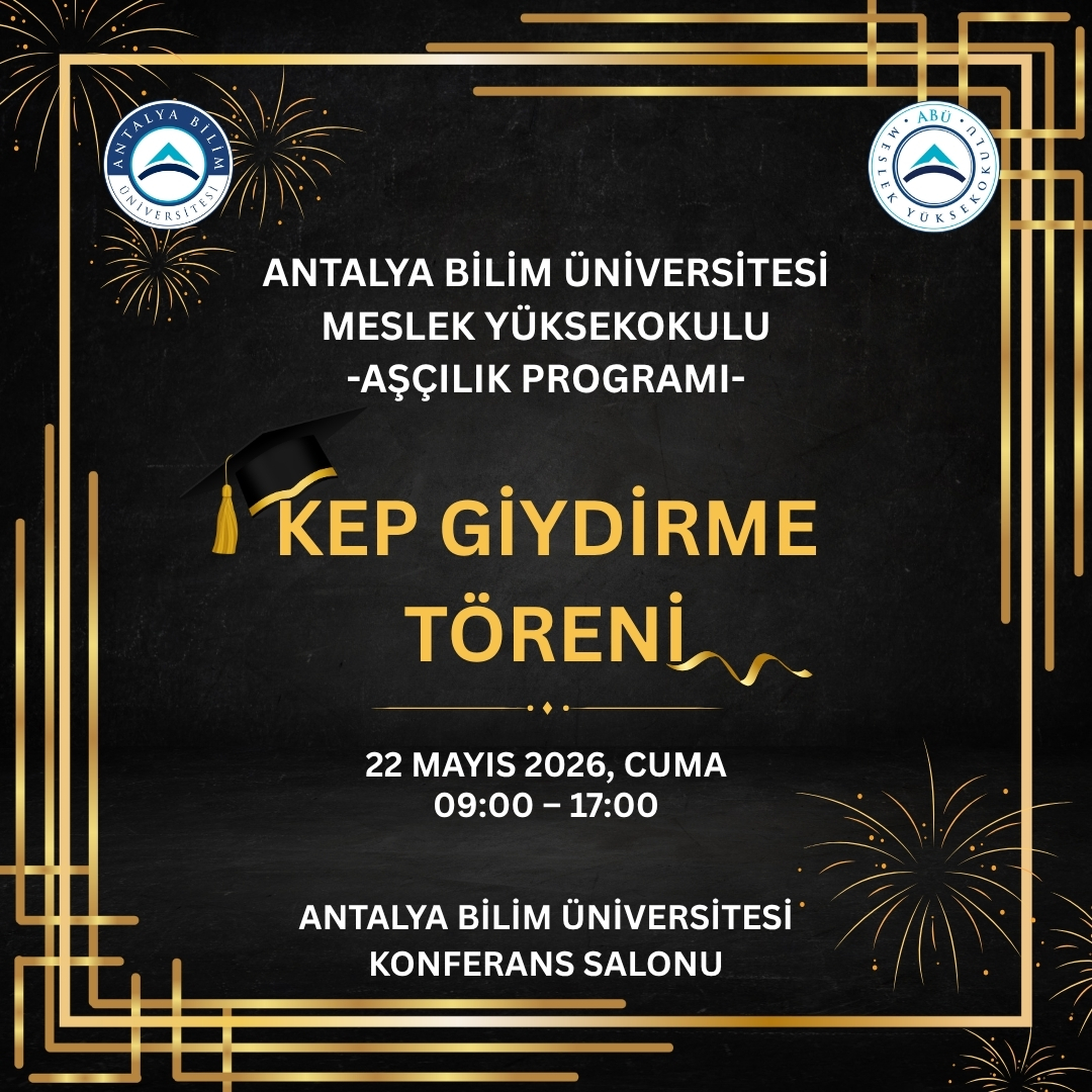 Meslek Yüksekokulu Aşçılık Programı Kep Giydirme Töreni