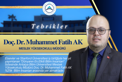 Meslek Yüksekokulu Müdürümüzün Başarısı
