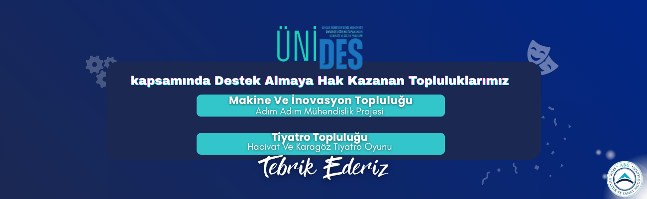 Sanat ve Bilimde Çifte Destek: İki Topluluğumuz ÜNİDES Fonu Kazandı