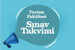 Turizm Fakültesi 2025-2026 Güz Dönemi Final Sınav Takvimi