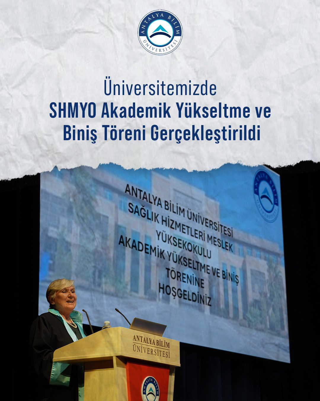 Üniversitemizde SHMYO Akademik Yükseltme ve Biniş Töreni Gerçekleştirildi